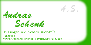 andras schenk business card